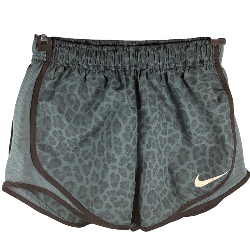 Nike Shorts Womens XS Blue 3" Leopard Dri-FIT Running Lined Athletic DD6969-393